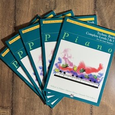 Alfred's Basic Piano Library Technic Book Complete Levels 2  3 Lot of 5 Music