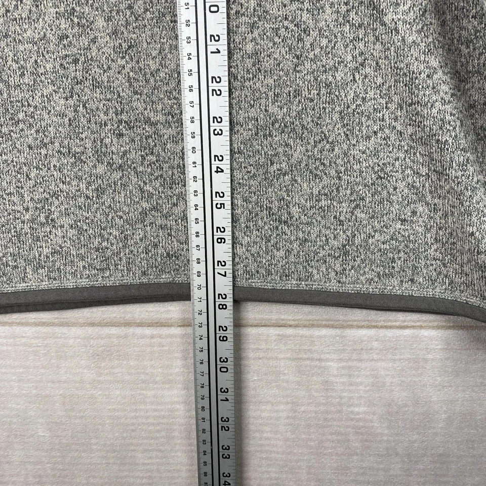 Suéter Patagonia Para Hombres Grande Gris Mejor Suéter 1/4 Cremallera Pullover Bolsillo Polar Foto 3 de 4