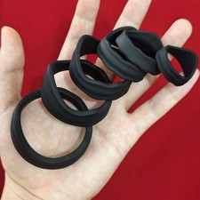 6Pcs Cock Ring Set Erection Soft Stretchy Penis Rings Silicone Sex Toys For Men