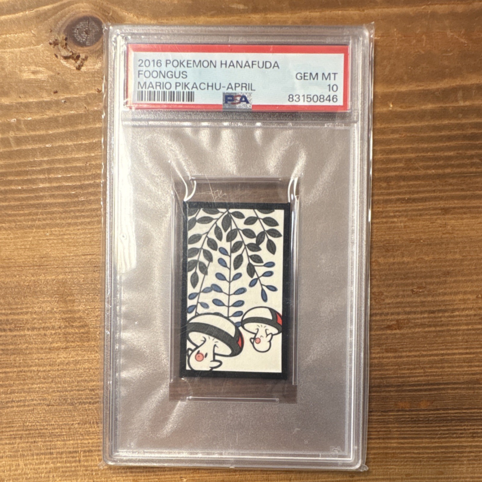 Nintendo 2016 Pokemon Hanafuda Foongus Mario Pikachu April PSA 10 Gem Mint
