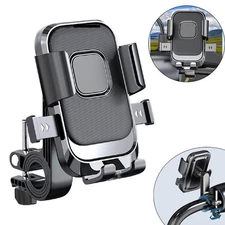 Motorcycle Bike Handlebar Mount Holder Bicycle For iPhone Samsung Cell Phone GPS