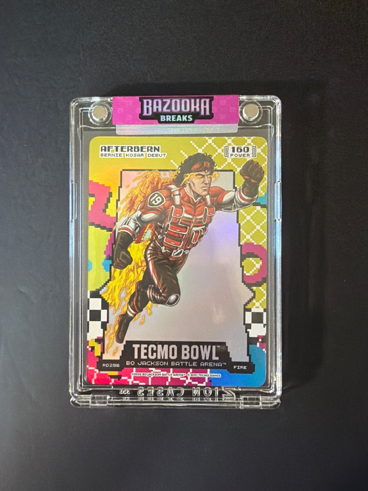 Afterburn Bernie Kosar Tecmo Bowl Bo Jackson Battle Arena Rad 160 Fire RD296