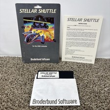 STELLAR SHUTTLE Atari 400/800 Computer Broderbund Video Game Disk Insert TESTED 