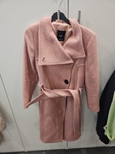 Mango Women’s Coat Dusty Pink 65% Wool Size XSmall