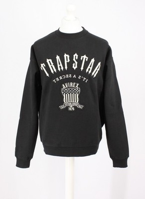 TRAPSTAR X AVIREX IRONGATE SWEATSHIRT BLACK IB