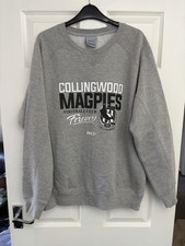Collingwood Magpies AFL Aussie Rules Football Sweatshirt ISC Grey Large L