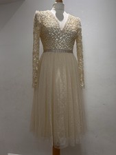 Needle and Thread Womens Dress Cream Uk 4 BNWT Wedding Party Special Occasion