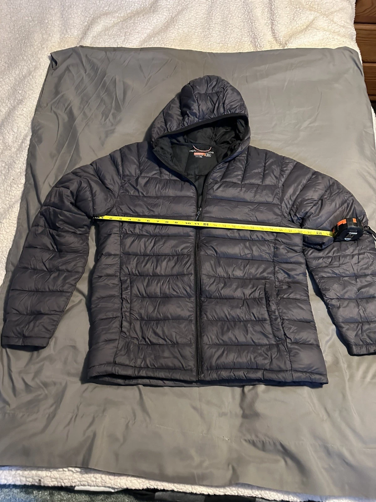 Hawke & Co Men's Performance Black Jacket Size Medium Full Zip Pockets