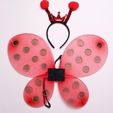 Marienk&auml;ferfl&uuml;gel-Kost&uuml;mzubeh&ouml;r f&uuml;r Geburtstagsrollenspiele und