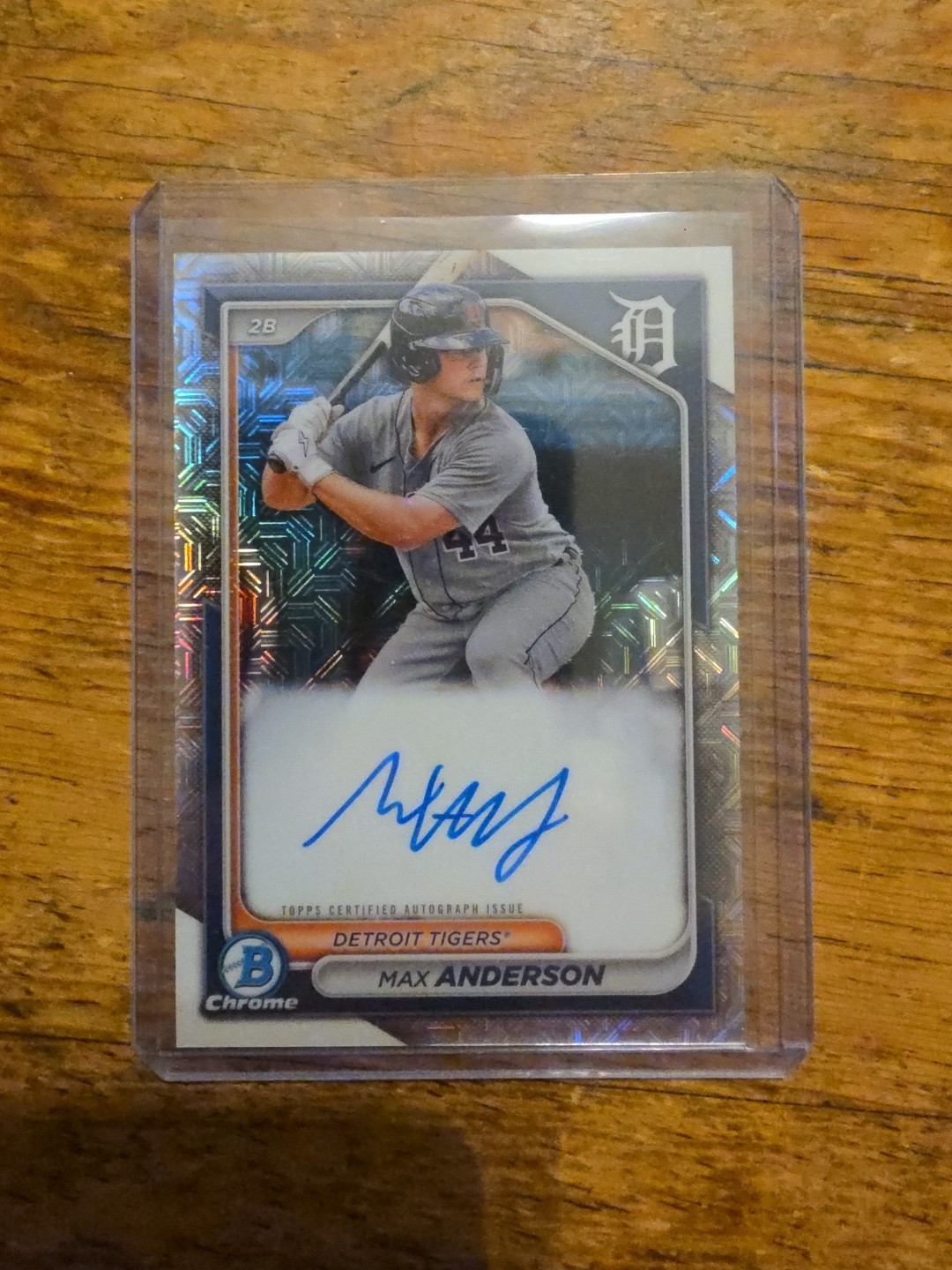 2024 Bowman Chrome Prospect Mega Box Autographs Max Anderson #BMA-MA
