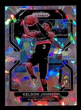 Keldon Johnson 2021-22 Panini Prizm Ice Prizm #210 San Antonio Spurs