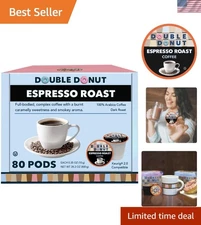 Decadent Dark Roast Espresso Coffee Pods - 80 Count for Daily Indulgence