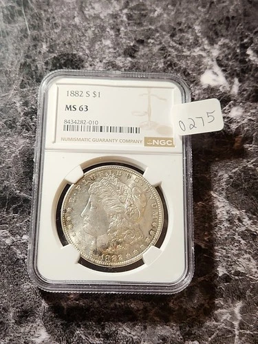 1882-S Morgan Silver Dollar "NGC MS63"#0275