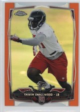 2014 Topps Chrome Retail Orange Refractor Yawin Smallwood #128 q2s