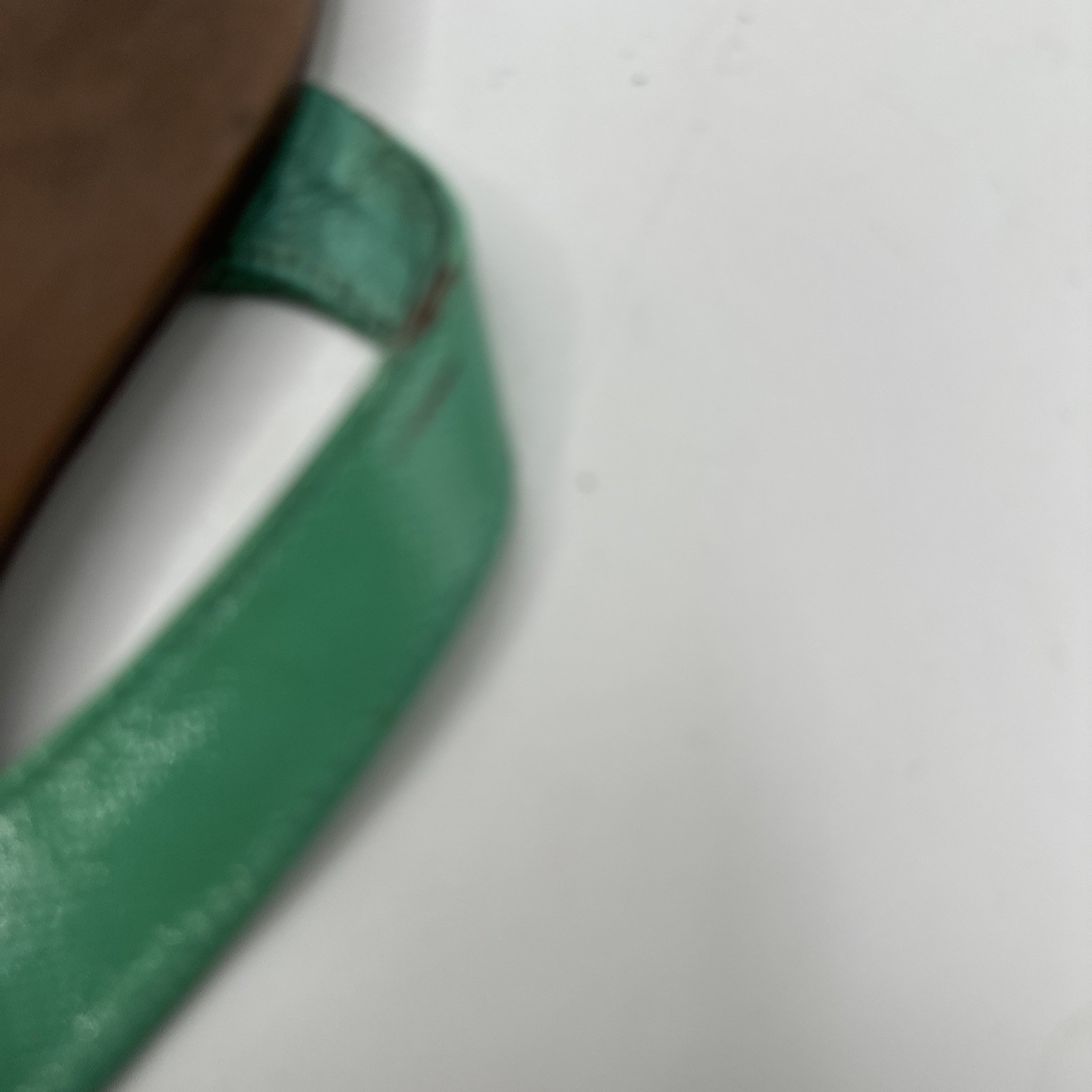 Tory Burch THORA ROYAL Green Flip Flops Sandals Women’s Size 8M Gold Logo thumbnail 7