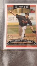 2006 Topps Jeremy Accardo #625 Rookie San Francisco Giants Baseball Card. rookie card picture