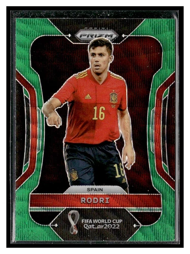 2022 Panini Prizm FIFA World Cup Qatar #227 Rodri Green Wave Spain