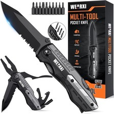 WEARXI Geschenke für Männer, Multitool Taschenmesser, Werkzeug Multi-Tool WEARXI Geschenke für Männer, Multitool Taschenmesser, Werkzeug Multi-Tool