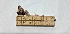 Suzi Skoglund Naughty or Nice Block Xmas  Santa and a Long List 5 x 2.5 inches