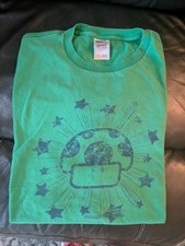 Men's XL Green Mario Mushroom Tshirt Used