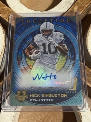 2022-23 Bowman Inception University Autographs Blue Nick Singleton /99
