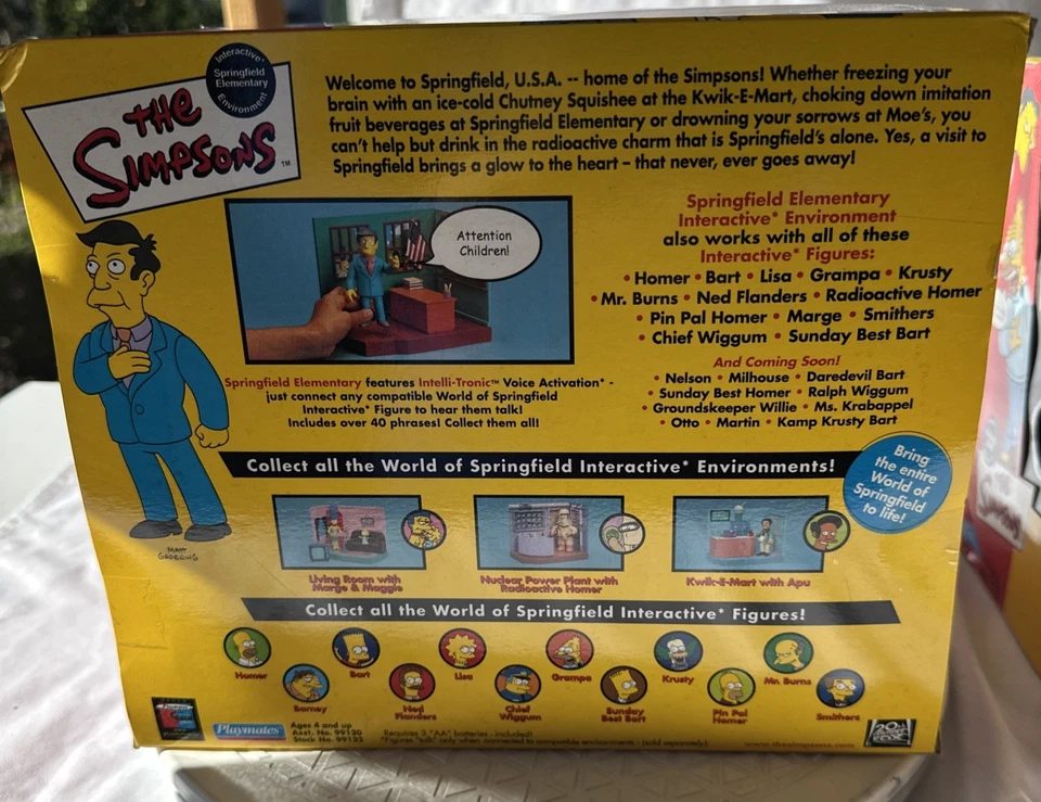 LOS SIMPSON INTERACTIVO SPRINGFIELD ELEMENTARY ENVIRONMENT SKINNER Nuevo (34A) Foto 4 de 4