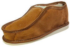 Womens Suede Moccasin Slippers Sheep Wool Folk Slip On Loafers House Shoes New