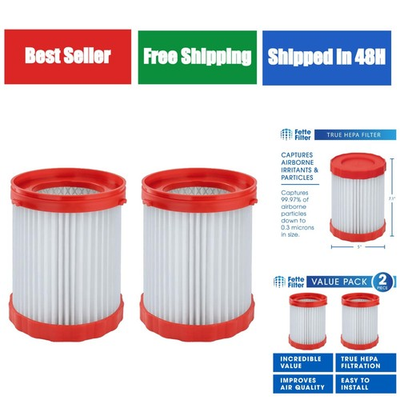 #ad Fette Filter VF320H HEPA Filter for Bosch 18V Wet Dry Vacuum Cleaner $44.99
