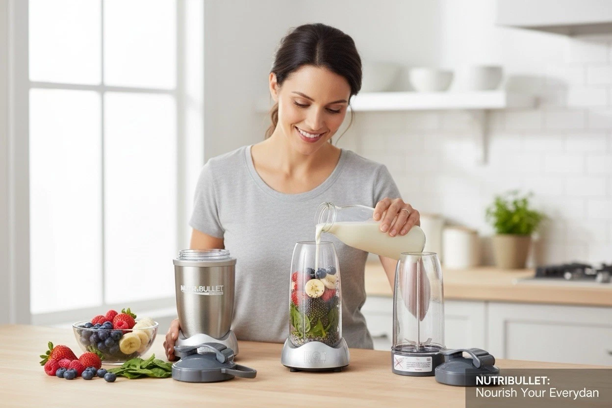 Nutribullet Pro Magic Bullet NB-201 900 Watt Blender Pro Champagne