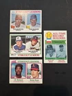 Nolan Ryan 4 Card Lot Topps Strikeout Leaders 1977 1978 1979 1980 Walter Johnson