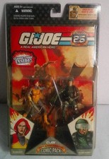 GI JOE 25TH ANNIVERSARY COMIC PACK  SCARLETT AND GI JOE HAWK NEW