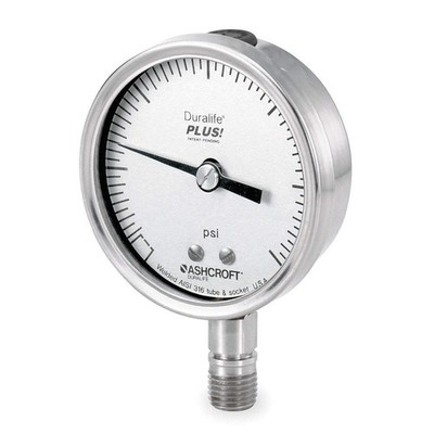 ASHCROFT 351009SW02LXLL15 Pressure Gauge,Test,3-1/2'' Dial Size 4EFT4