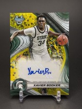 2024-25 Bowman University Best Xavier Booker Yellow Laser Refractor RC Auto /75