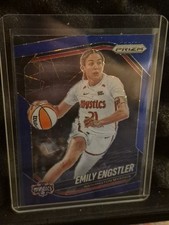 Emily Engstler 2025 Panini Prizm WNBA Blue Lazer Prizm #84 Washington Mystics