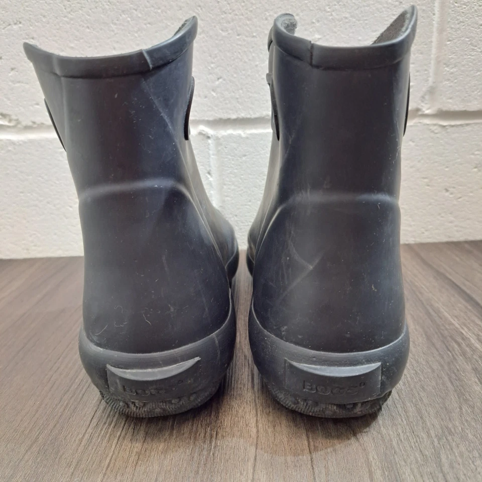 Bogs Bloom Botas de Lluvia/Nieve Para Mujer Negras Impermeables Invierno Botas de Goma Talla 9 Foto 2 de 4