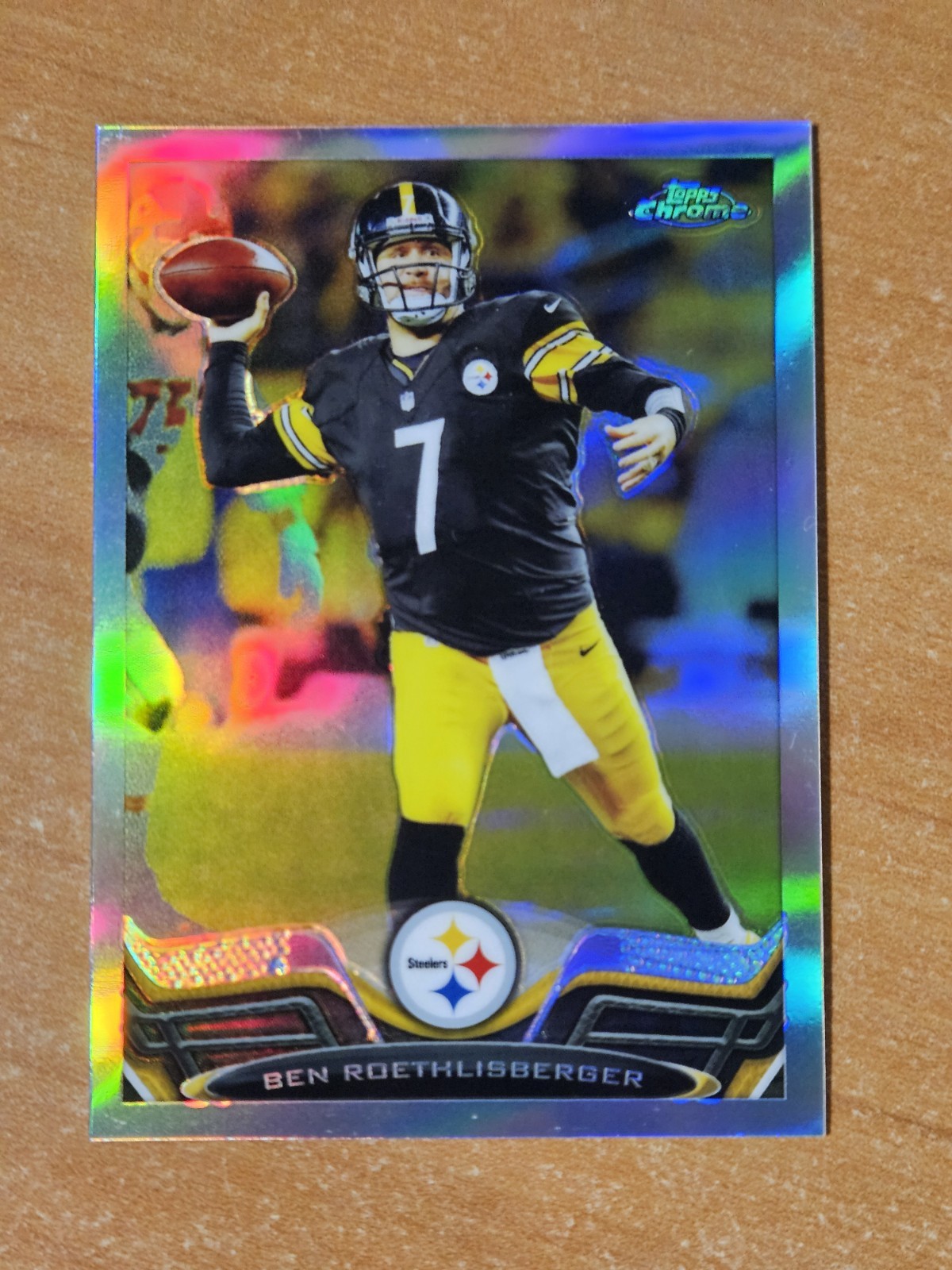 2013 Topps Chrome Refractor Ben Roethlisberger Card #52