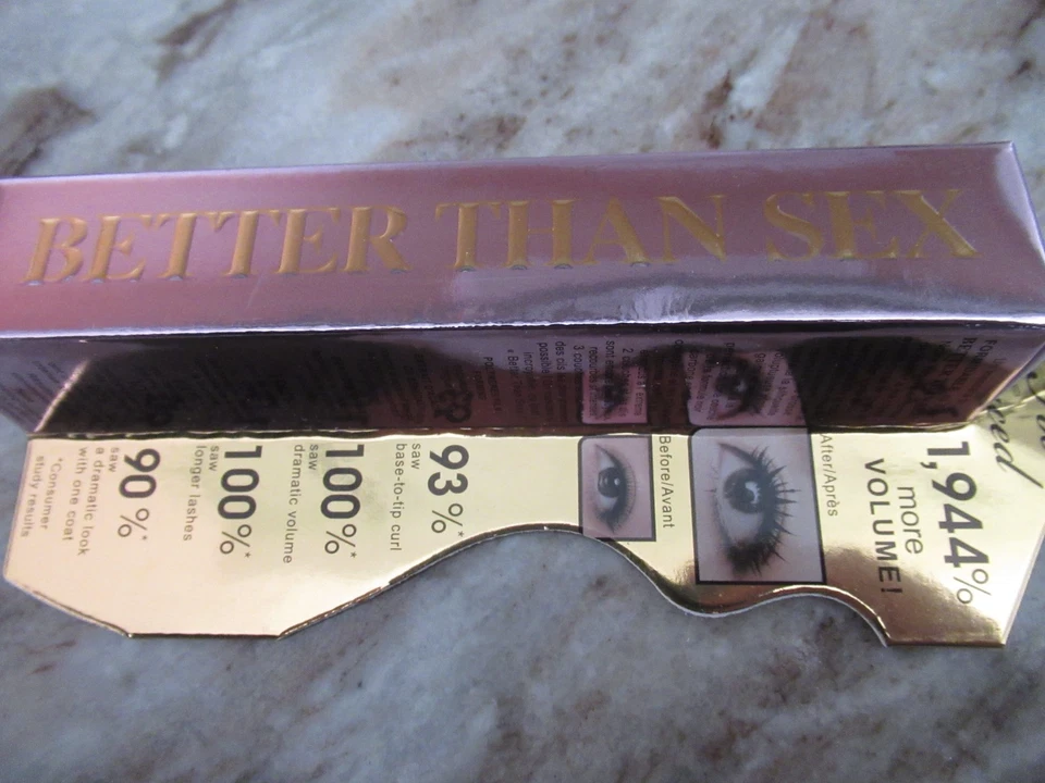 Máscara de pestañas Too Faced Better Than Sex 8 ML. Prueba de manchas envío gratuito a EE. UU. Foto 2 de 4