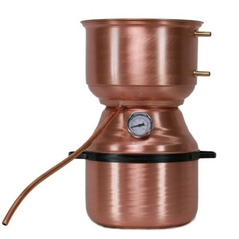 Copper Funnel Distiller - 15 Liter Fungo Grappa Still