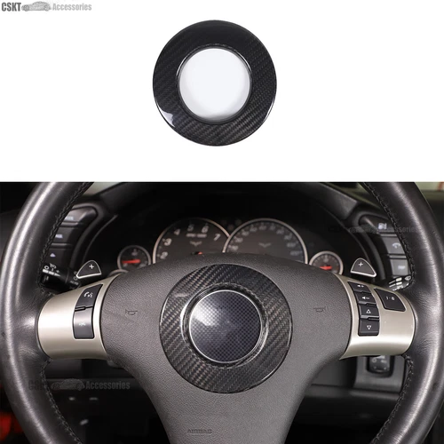 Real Dry Carbon Fiber Full Interior Trim Cover Set Fits Corvette C6 2005-2013 - Picture 14 of 33
