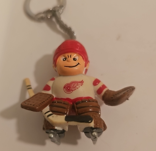 Detroit Red Wings NHL Lil Sports Brat Hockey Keychain Goalie (JF Sports)