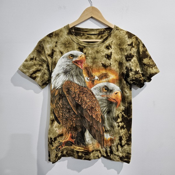 Vintage American Eagle Tie Dye Graphic T-Shirt Womens Size Small 