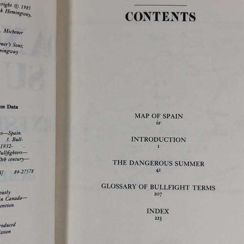DER GEFÄHRLICHE SOMMER 1985 Hardcover ERNEST HEMINGWAY Stierkampfbilder - Bild 4 von 11