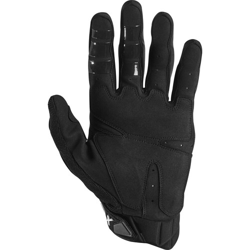 FOX MENS ADULTS BOMBER MX GLOVE BLACK LEATHER MOTOCROSS OFFROAD DIRT BMX MTB - Picture 2 of 2