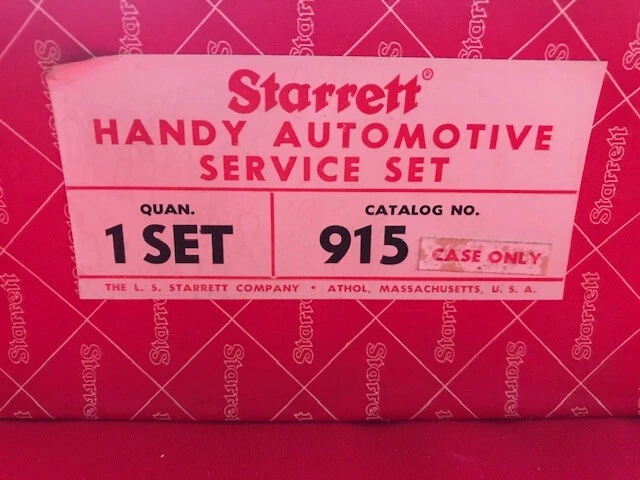 Starrett 915 FUNDA SOLO PARA JUEGO DE SERVICIO AUTOMOTRIZ EN STOCK Foto 4 de 4