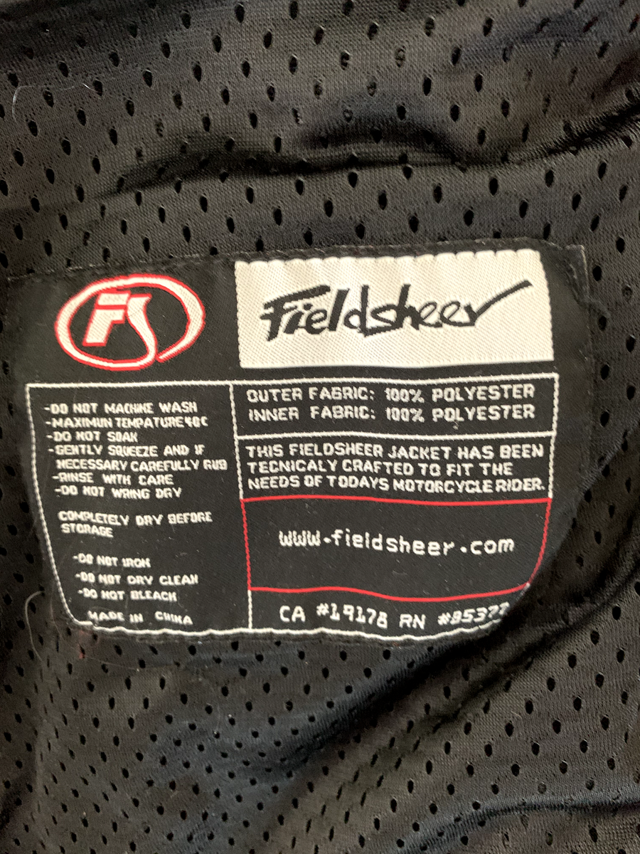 FS Fieldsheer Touring Motorcycle Jacket M Heavily Padded Coat