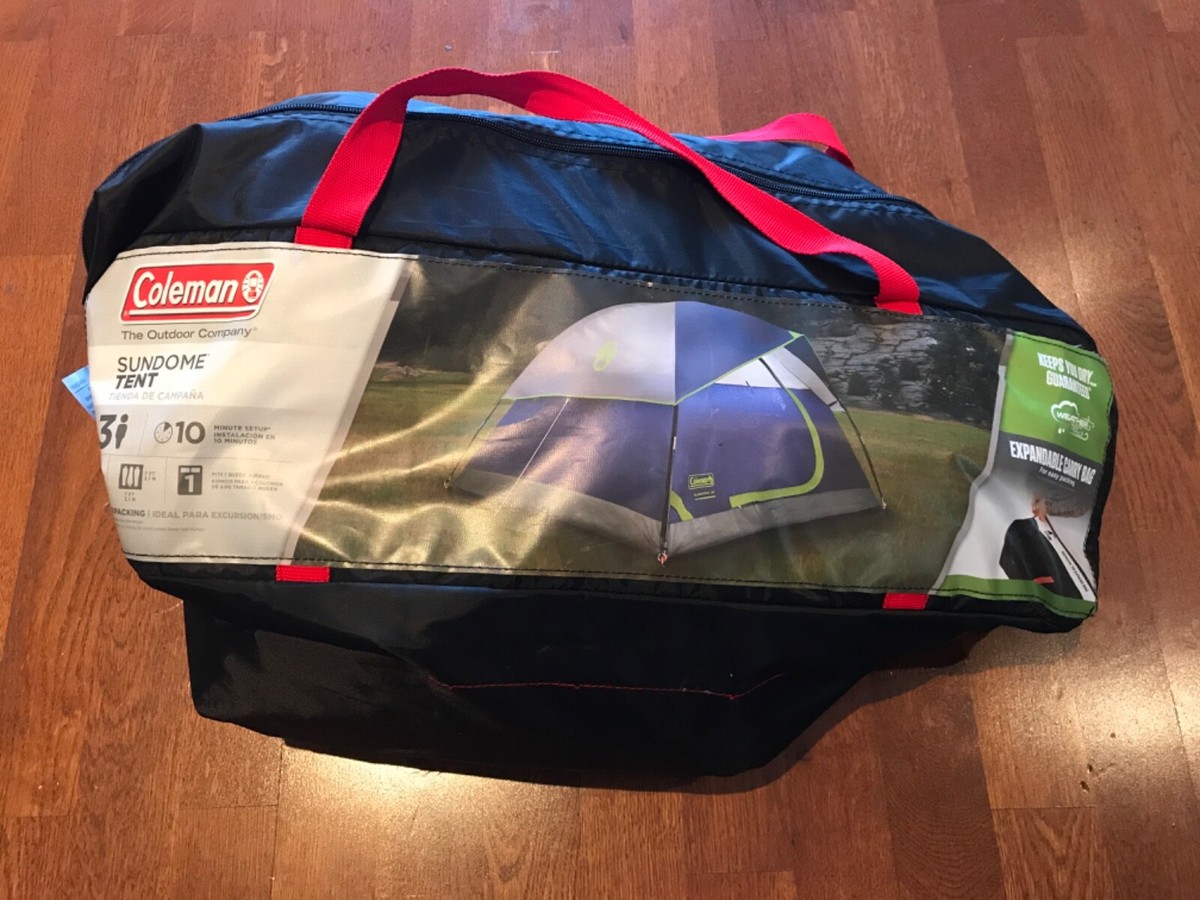 Coleman Sundome Tent 3-Person 10 minute Setup Tent for Camping