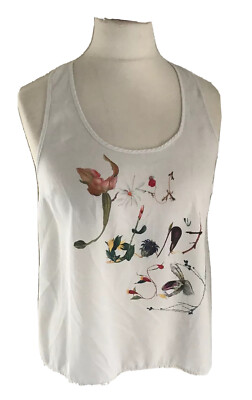 H&M Alexis Mackenzie Top 36 You Don t Say Blüten Oberteil Trägershirt Tank