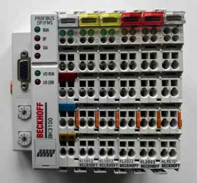 Beckhoff BK3100 Profibus DP Feldbus Interface Buskoppler mit DI/DO Modulen