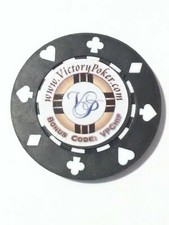 VICTORY POKER COMPANY HARD TO FIND ADVERTISING LOGO CHIP