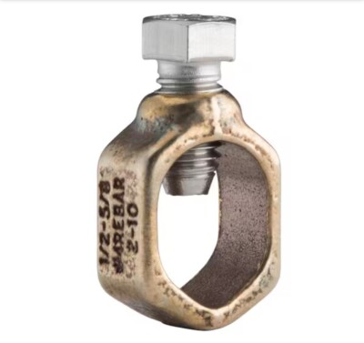 NVENT ERICO CP58 Ground Rod Clamp for 5/8'' Rod, #8 Solid, #2 Stranded pack of 50
